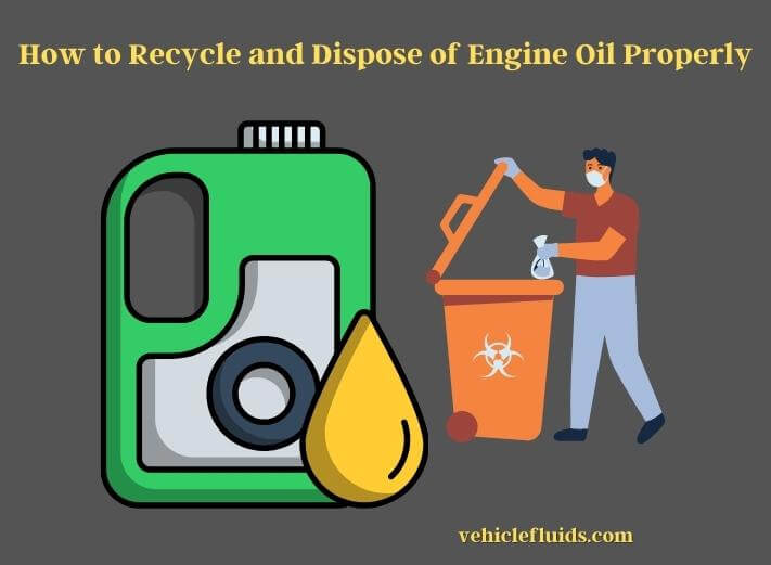 how to recycle and dispose of engine oil properly