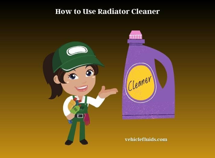 how to use radiator cleaner